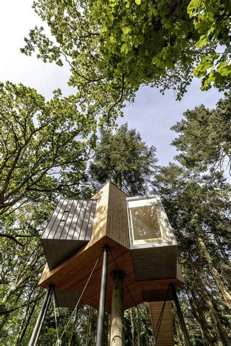 lvtag trtophotel|sigurd larsen builds nine wooden cabins for treetop hotel løvtag in。